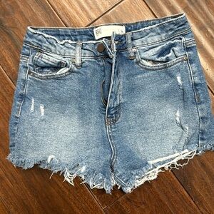 RSQ jeans curvy high rise denim shorts Sz 26
